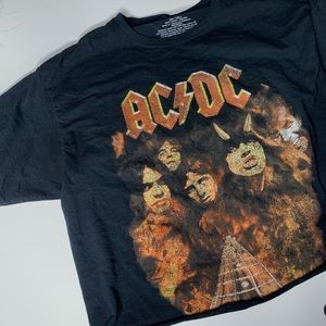 AC/DC Graphic Crop Top